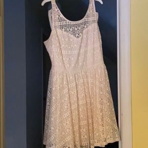 Cream lace dress